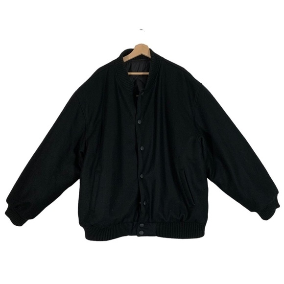 DODECA Varsity Bomber Reversible Wool Jacket Size 3XL - Picture 1 of 11